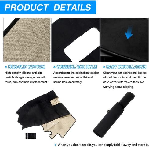 Cartist Dash Cover Custom Fit for Chevy Chevrolet Silverado/GMC Sierra 1500 2014-2018,Silverado/GMC Sierra 2500HD 3500HD 2015-2019 Accessories Dashboard Cover Mat in Kuwait