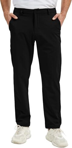Mens Golf Pants Lightweight Quick Dry Hiking Pants 30"/32"/34" Stretch Breathable Work Pants Waterproof Casual Trousers in Kuwait