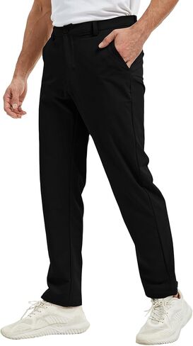 Mens Golf Pants Lightweight Quick Dry Hiking Pants 30"/32"/34" Stretch Breathable Work Pants Waterproof Casual Trousers in Kuwait