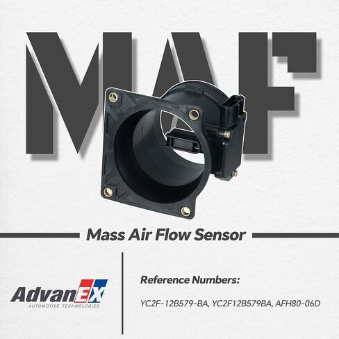 مستشعر تدفق الهواء الشامل 3W7Z12B579BA MAF متوافق مع Ford Crown Victoria/Grand Marquis/Explorer ، E150/E250/E350/E450 Super Duty ، F150/F250/F350/F450/F550 استبدال YC2F-12B579-BA in Saudi Arabia
