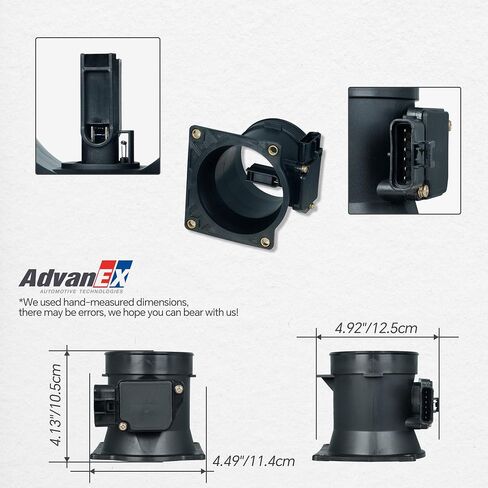 مستشعر تدفق الهواء الشامل 3W7Z12B579BA MAF متوافق مع Ford Crown Victoria/Grand Marquis/Explorer ، E150/E250/E350/E450 Super Duty ، F150/F250/F350/F450/F550 استبدال YC2F-12B579-BA in Saudi Arabia