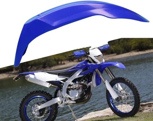 Motorbike Fenders for TTR250 for TTR225 for TTR230 for TT600RE for WR250F for WR450F for YZ for XT Front Mudguard Mudflap Splash Guard(Blue) in Saudi Arabia