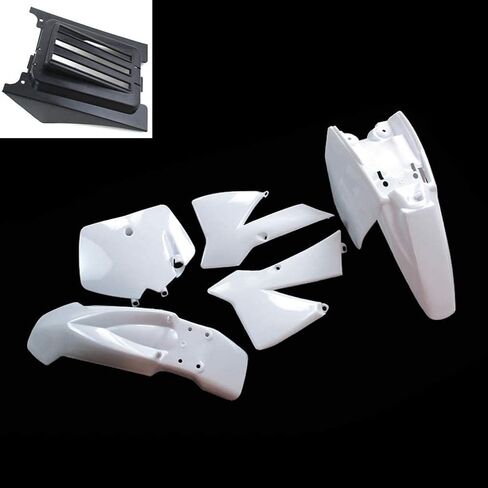 RedCap Complete Plastic Fender Fairing Kit for KTM50 SX 50 JUNIOR 50cc Dirt Bike - Direct Bolt-On Replacement for 2002-2008 Models - White Fender Plastic Parts in Saudi Arabia