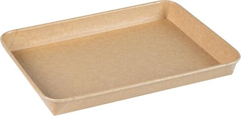 Restaurantware-Matsuri Vision 6.3 x 3.6 x 0.9 Inch Sushi Trays, 100 Greaseproof Sushi Packaging Boxes - Lids Sold Separately, Disposable, Kraft Paper Sushi Containers, For Appetizers Or Desserts in Saudi Arabia