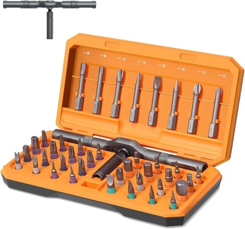 Criacr Upgraded 42 in 1 Magnetic Screwdriver Set, Ratchet Handle Screwdriver Set, Storage Case, Magnetic Bits, Rotatable Ratchet Handle for DIY, Electronics, Furniture in Kuwait