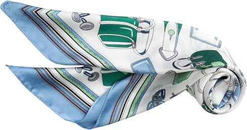 Head Scarf Hair Neck Scarves For Women Purse Bag Scarfs For Handbags Silky Long Thin Satin Headscarf Fashion 27.5"x27.5" in Saudi Arabia