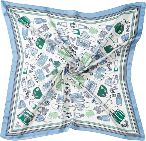 Head Scarf Hair Neck Scarves For Women Purse Bag Scarfs For Handbags Silky Long Thin Satin Headscarf Fashion 27.5"x27.5" in Saudi Arabia