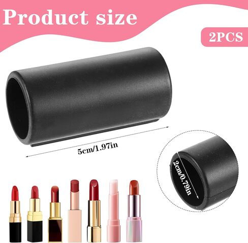 2 PCS Car Lip Balm Holder, Silicone Holder for Car Interior, Fun Aesthetic Accessories for Women, Essential Lip Balm Storage Organizer in Saudi Arabia