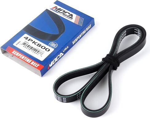 EPDM Serpentine Belt 4PK800 Compatible with 2009-2015 for Smart Fortwo 1L, 2007-2010 for BMW X5 3L, 2012-2015 for Scion iQ 1.3L, 2013-2018 for Lexus GS450h 3.5L in Saudi Arabia