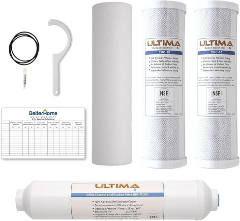 5-Stage Ultima Uinversal Under Sink Water Filter System Replacement Cartridges with 1/4-Inch NPT Post Carbon Filter Kit (Without Membrane) in Saudi Arabia