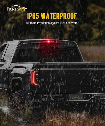 Partsam Eagle-Wing LED 3rd Third Third Brake Light مع استبدال Strobe لـ 07-13 Silverado/Sierra 1500 2500HD 3500HD ، Red/Whith High Mount الخلفي CAB ROOK LAMP in Saudi Arabia