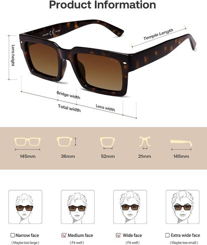 Sojos Classic Retro Square Square Serglasses Womens Mens ، 80s 90s strendy Rectangle Shades SJ2393 in Kuwait