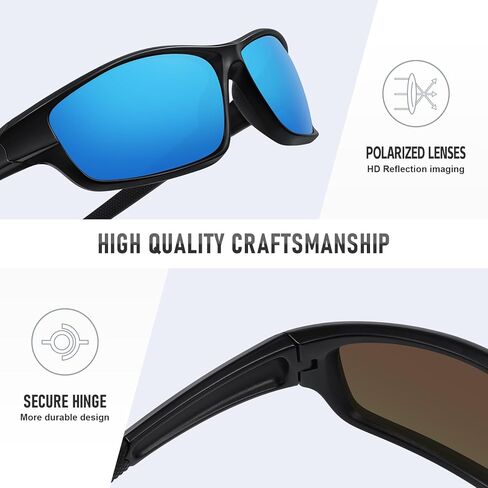 نظارة شمسية رياضية مستقطبة للرجال النساء يقودون ركوب الدراجات في الصيد حول نظارات الشمس UV400 الحماية in Kuwait