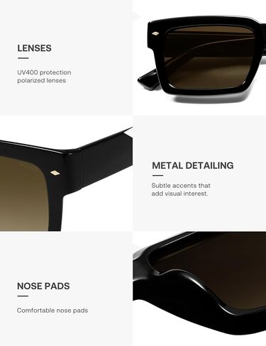 Sojos Classic Retro Square Square Serglasses Womens Mens ، 80s 90s strendy Rectangle Shades SJ2393 in Kuwait