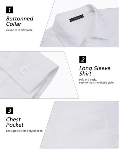 Womens Button Down Shirts Oversize Casual Boyfriend Long Sleeve Button Up Shirt Women Plus Size Blouses Tops with Pocket in Kuwait