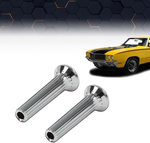 PIT66 Cars Door Lock Knobs Compatible with GM 1971-1988 Chrome Plastic 1 Pair in Saudi Arabia