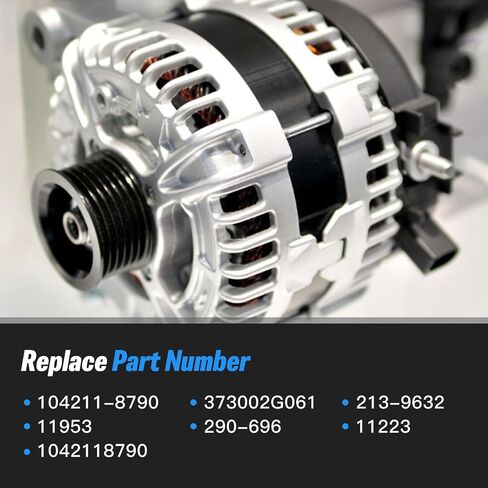 37300-2G061 High Output Alternator 150A 12V Compatible with 2015-2019 Hyundai Sonata,2019 Santa Fe,2017-2018 Santa Fe Sport,2015-2018 Kia Sorento,2016-2018 Optima 2.0L 2.4L,Replaces 1042118790 in Saudi Arabia
