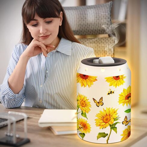 Sunflower Wax Melt Warmer, Farmhouse Sunflower Decor, Housewarming Gifts for Women, Electric Ceramic Wax Warmer for Bathroom Kitchen Home in Kuwait