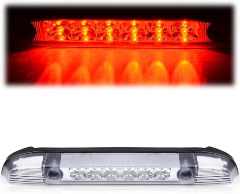 PIT66 LED 3rd Brake Light, Compatible with 01-04 Nissan Frontier Pickup Third Brake Stop Lamp Light Clear Lens Chrome Housing in Saudi Arabia