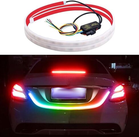 شريط ضوء غطاء محرك السيارة LED ، 59 بوصة LED شريط الضوء أثناء النهار ، مرنة أضواء الشريط LED ، وذيل ذيل Tail Turn Lights أضواء الفرامل للسيارات in Kuwait