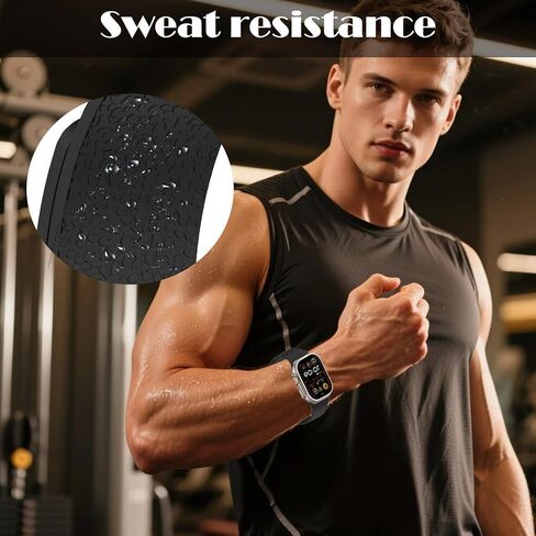CCSmall Magnetic Silicone Band for Apple Watch 40mm 38mm 41mm 44mm 45mm 42mm 49mm Women Men, Soft Wristband Waterproof Replacement Sport Clasp Strap for iWatch Bands 9 8 7 6 5 4 3 2 1 SE Ultra in Saudi Arabia