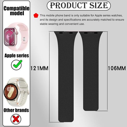 CCSmall Magnetic Silicone Band for Apple Watch 40mm 38mm 41mm 44mm 45mm 42mm 49mm Women Men, Soft Wristband Waterproof Replacement Sport Clasp Strap for iWatch Bands 9 8 7 6 5 4 3 2 1 SE Ultra in Saudi Arabia