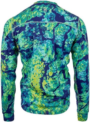 Kryptek Aura Long Sleeve Men's Shirt - Performance Athletic Shirt for Outdoor Activities, Lightweight Active Shirt, Nox - XL in Kuwait