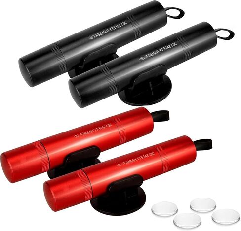 Car Window Breaker Tool: Life Hammer Car Escape Tool and Seat Belt Cutter, Glass Cutter with 4 Test Glasses in Saudi Arabia