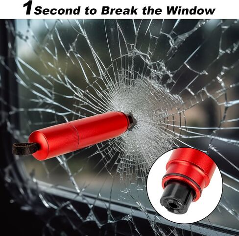 Car Window Breaker Tool: Life Hammer Car Escape Tool and Seat Belt Cutter, Glass Cutter with 4 Test Glasses in Saudi Arabia