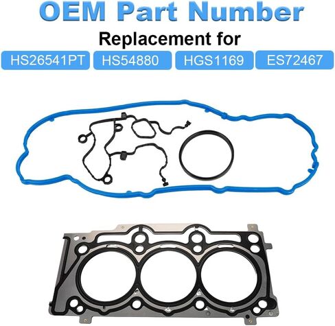 Engine Cylinder Head Gasket Set with Bolts Compatible with Dodge Avenger Challenger Charger Ram 1500 VW Routan Chrysler 200 300 Jeep Wrangler Jk 3.6L 2011-2020 Replacement for HS26541PT in Saudi Arabia