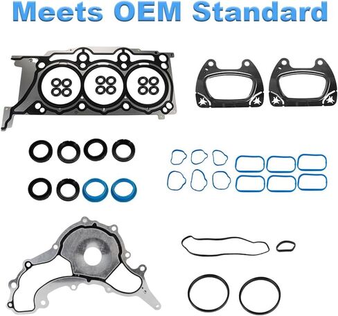 Engine Cylinder Head Gasket Set with Bolts Compatible with Dodge Avenger Challenger Charger Ram 1500 VW Routan Chrysler 200 300 Jeep Wrangler Jk 3.6L 2011-2020 Replacement for HS26541PT in Saudi Arabia