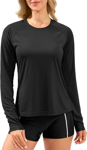 Women's UPF 50+ Sun Shirts Long Sleeve UV Protection Rash Guard Lightweight Quick Dry Workout Hiking Tops for Women in Saudi Arabia