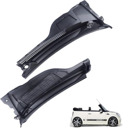 MUCO New 2PCS Front Windshield Cowl Cover Panel 51132751210 Compatible with 2007-2015 Mini Cooper R57 R56 R55 Windshield Wiper Vent Cowl Cover Grille in Saudi Arabia