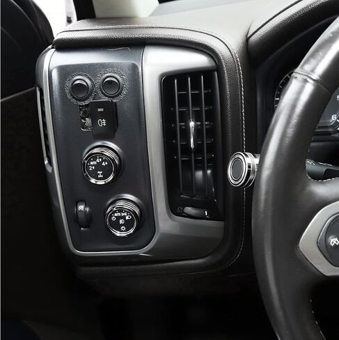 Jecar Center Console Switch Button Trim Comple Comple Control Cover for Chevy Silverado & GMC Sierra 2014-2018 ، Blue in Kuwait