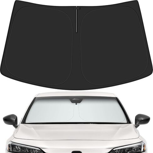 Car Windshield Sun Shade for Honda 2022-2025 Civic Accessories (OEM Design) Reflective Foldable Heat Insulation Sunshade for Ultimate Protection in Saudi Arabia
