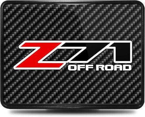Compatible with - Chevrolet Z71 Off Road UV Graphic Carbon Fiber Look Metal Face-Plate on ABS Plastic 2 Tow Hitch Cover in Saudi Arabia