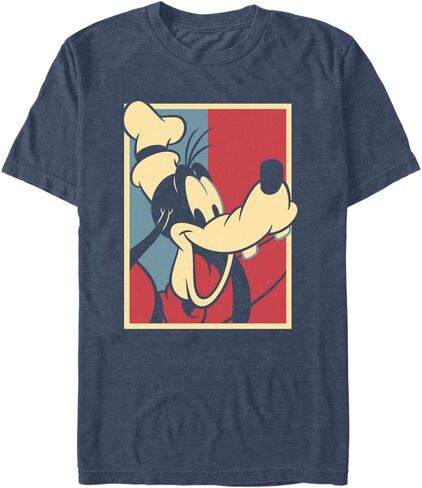 Disney Big & Tall Classic Mickey Goofy Red and Blue Men's Tops Short Sleeve Tee Shirt in Saudi Arabia