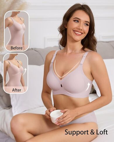 Women Seamless Full Coverage Wireless Bras for Women Comfortable No Underwire Bralette for All-Day Everyday Wear Bra in Saudi Arabia