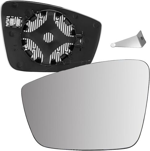 Right Passenger Side RH Rear View Mirror Glass W/Backing Plate Heated Compatible With 2011-2018 Volkswagen JETTA MK6 PASSAT B7 BEETLE Only Compatible With North American Edition in Saudi Arabia