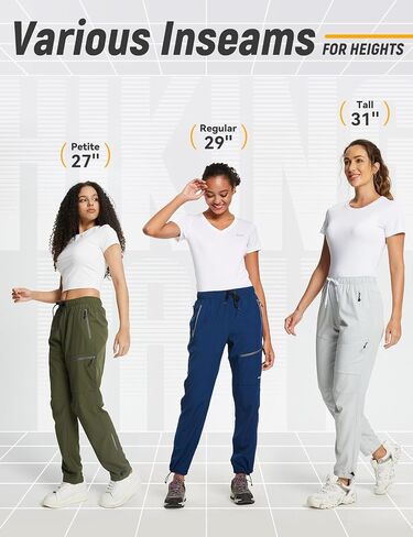 baleaf Women's Hiking Pants Lightweight Quick Dry Water Resistant Cargo Pants 31'' Inseam for All Seasons Navy Blue Size L in Saudi Arabia