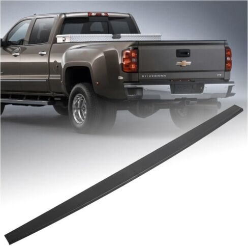 for Chevy for Silverado 3500HD/2500HD/1500LD/1500,for GMC for Sierra 3500HD/2500HD/1500 Tailgate Cap Top Protector Molding Trim (Black (Anthracite),ABS Plastic) Rear Upper in Saudi Arabia