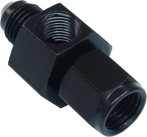 Zorfeter 6AN Fuel Pressure Take Off Fitting Male Flare to -6 Female Swivel with 1/8 NPT Gauge Port Fuel Adapters Aluminum Black in Saudi Arabia