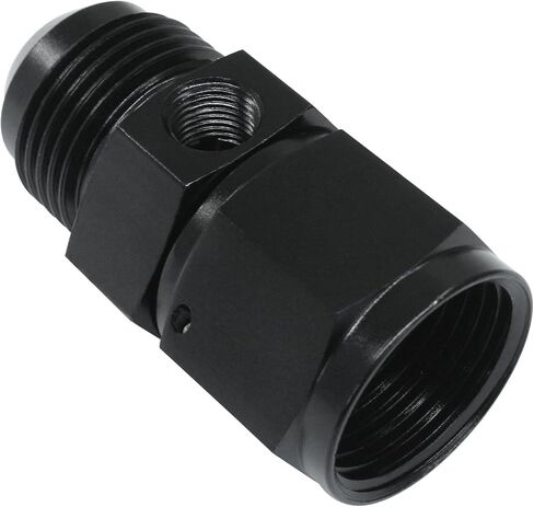 Zorfeter 6AN Fuel Pressure Take Off Fitting Male Flare to -6 Female Swivel with 1/8 NPT Gauge Port Fuel Adapters Aluminum Black in Saudi Arabia