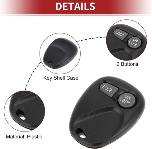 ACROPIX ABO1502T 315MHz Keyless Entry Remote Key Fob for Chevrolet C1500 C2500 C3500 1997-1999 for Chevrolet K1500 K1500 K3500 1997-1999 Replacement Car Key in Saudi Arabia