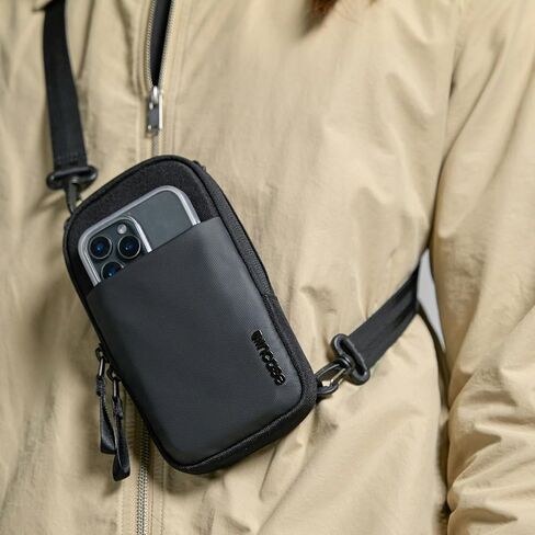 Incase A.R.C. Small Crossbody Bag, Recycled Polyester, Fits iPhone Pro Max, External Pocket, Adjustable Strap, Travel Sling in Saudi Arabia