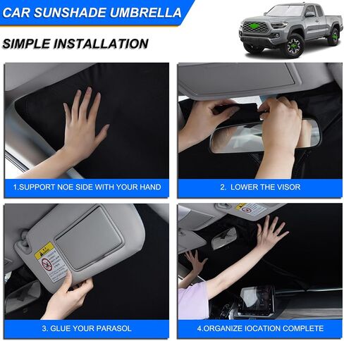 Windshield Sun Shade Foldable Sunshade Compatible for Ni-ssan Murano 2015 2016 2017 2018 2019 2020 2021 2022 2023 2024,Front Window Car Sun Shields Heat Protection Visor Accessories in Saudi Arabia