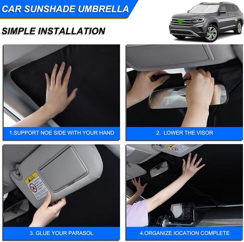 Windshield Sun Shade Foldable Sunshade Compatible for Ni-ssan Murano 2015 2016 2017 2018 2019 2020 2021 2022 2023 2024,Front Window Car Sun Shields Heat Protection Visor Accessories in Saudi Arabia