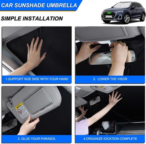 Windshield Sun Shade Foldable Sunshade Compatible for Ni-ssan Murano 2015 2016 2017 2018 2019 2020 2021 2022 2023 2024,Front Window Car Sun Shields Heat Protection Visor Accessories in Saudi Arabia