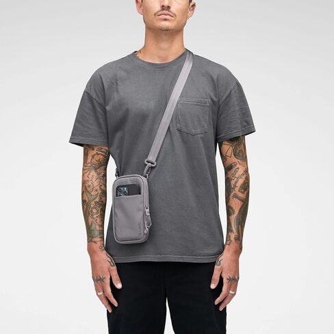 incase A.R.C. حقيبة Crossbody الصغيرة ، البوليستر المعاد تدويرها ، يناسب iPhone Pro Max ، الجيب الخارجي ، حزام قابل للتعديل ، حبال السفر in Saudi Arabia
