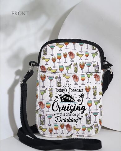 MAOFAED Cruising Crossbody Bag, Cruising Gift, Friend Cruise Gift, Today’s Forecast Cruising With A Chance Of Drinking in Saudi Arabia